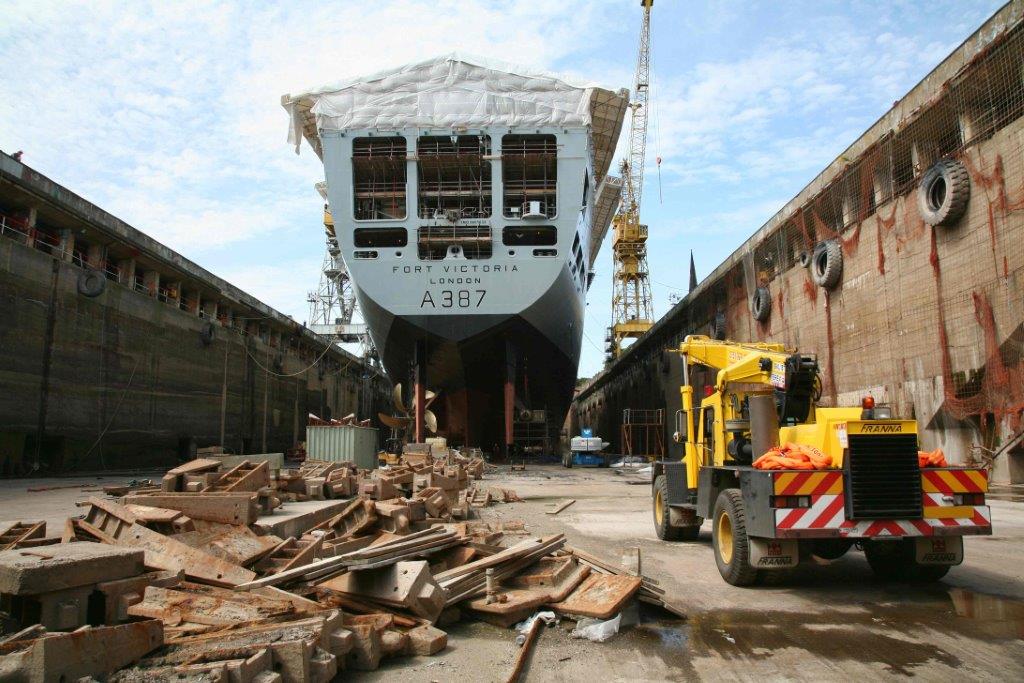 Roadcraft Crane Hire - Franna at Dry Dock